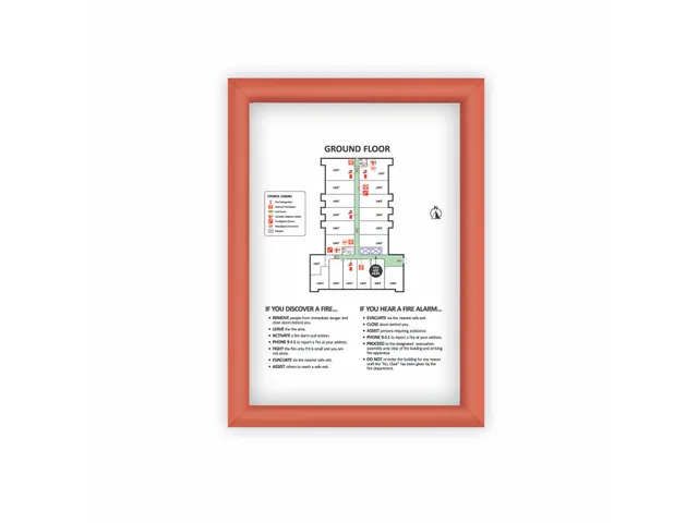 Kliklijst Europel A4 25mm rood