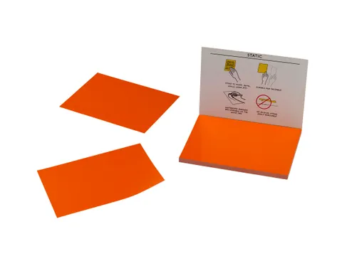 Statische Brainstorm Notitieblokjes 100x70mm Oranje 100 vel