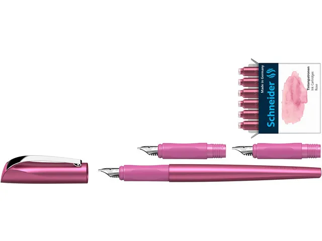 Giftbox Schneider Callissima roze, Vulpen met punt 1.1mm en extra penp