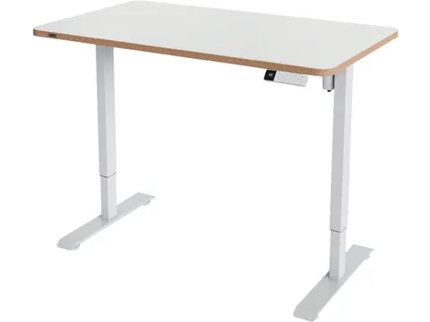 Ergo bureau assis/debout, ft plateau 120 x 70 cm, électrique, sur pie