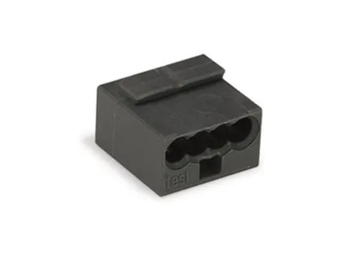 Micro-Draadconnector Voor Verdeeldozen 4-Aderig Klemmenblok, Donkergri