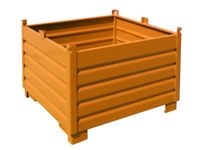 Systeem-Stapelcontainer Oranje 850x1200x1200mm 1000kg Inhoud 1m³