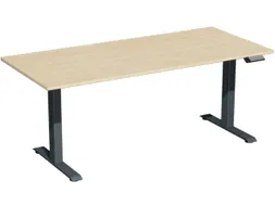 Elektrisch ihv bureau,HxBxD 730-1230x1800x800mm,blad esdoorn
