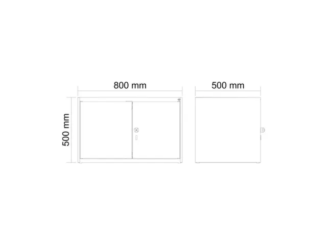 opzetkast,v. locker voor scheiding van kleding,2vak.,vak B 400mm