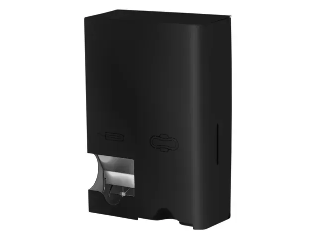 MediQo-line Maandverband- & tampondispenser klein RVS Zwart MQSTB M