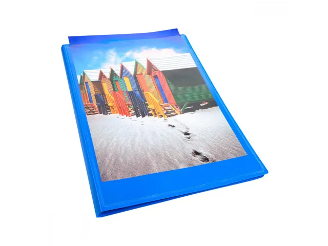 Showalbum A4 Blauw Kreacover 60 tassen
