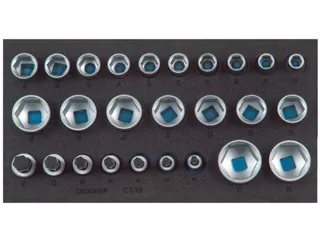 1500 CT1-19 Set doppen 1/2 inch,zeskant,in controlegereedschapmodule - 1