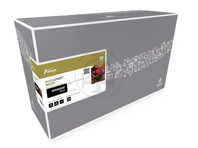 As20082 Astar Ricoh 407318 Sp Cartridge Zwart Rebuilt 12.000Pagina's C