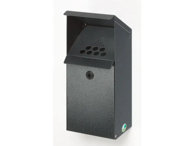 Wandasbak 3.7 liter Hxbxd 410x180x140mm Antiek-Zilverkleurig Staal