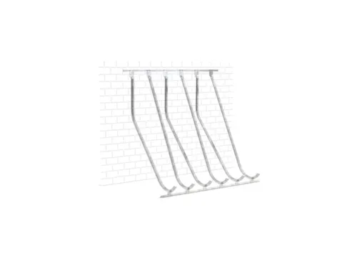 verticaal fietsenrek,L 2100mm,6instelplaatsen,gebruik eenzijdig