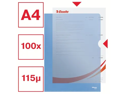 L-map Esselte Standaard A4 Pp Blauw 0.11mm