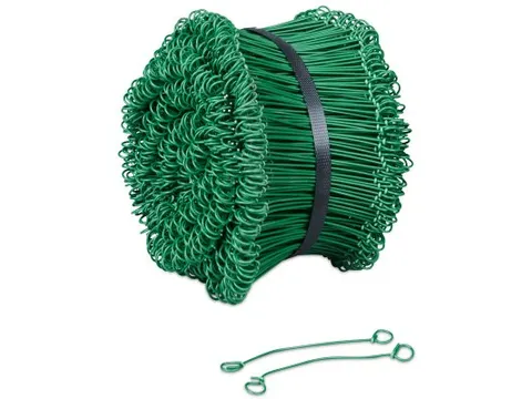 Geplastificeerde snelbinder groen 1 mm x 150 mm 1000 Stuks