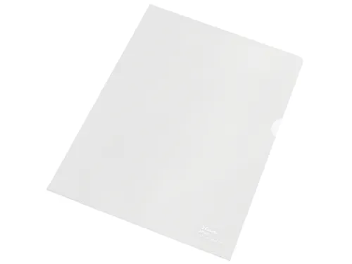 Insteekmap L-map Esselte A4 100% gerecycled PP transparant mat 0.10mm