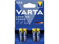 Batterij Varta Longlife Power 4x AAA Alkaline 1.5V