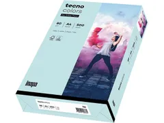 Inapa Tecno colors Gekleurd papier A4 Lichtblauw 80 gram 500vel