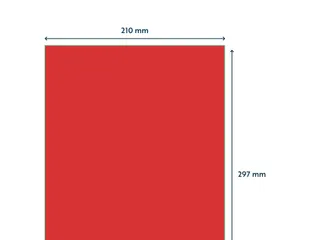 Gekleurde Etiketten 210x297mm A4 Rood 42624 1000 Vel - 3