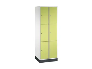 lockerkast,HxBxD 1950x620x500mm,2x3vakken,cil.-slot,sokkel - 2