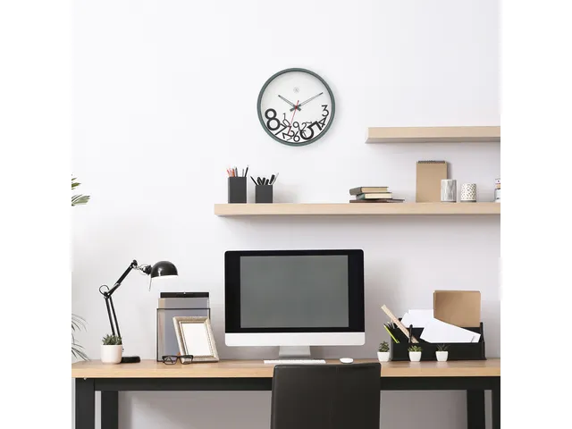 Horloge murale 30cm - Silencieux - Plastique - nXt Dropped Numbers