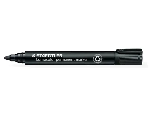 Viltstift Staedtler 352 Lumocolor rond zwart 2mm