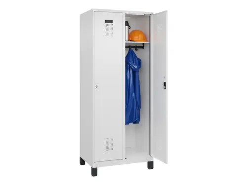 locker,HxBxD 1950x800x500mm,2vak,vak B 400mm,cil.-slot,voeten