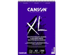 Mixed mediapapier Canson XL Fluid Mixed Media 30vel 250gr A3 extra wit