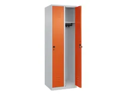 locker,HxBxD 1850x600x500mm,2vak,vak B 300mm,draaigrendel