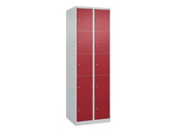 lockerkast,HxBxD 1850x600x500mm,2x5vakken,vak B 300mm,cil.-slot