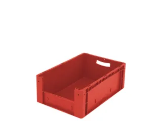Euronorm Stapelkrat M. Grijpopening Pp Hxlxb 220X600X400Mm Rood - 1
