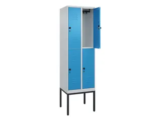 dubbeldekse locker,HxBxD 2120x600x500mm,2x2vak.,vak B 300mm - 2