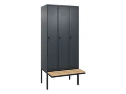 locker voor scheiding van kleding,HxBxD 2120x900x815mm,3vak