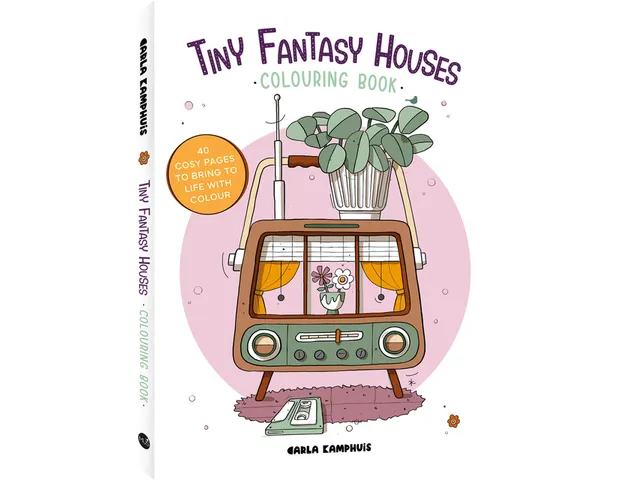 Kleurboek MUS Tiny Fantasy Houses 80 pagina's