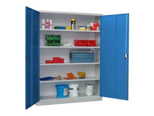 grootvolumekast met openslaande deuren,RAL7035,front RAL5012