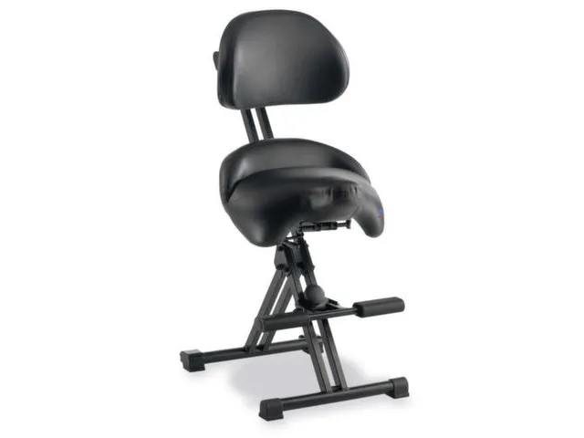 Stahulp XXL Zwart Zadel Zitting 590-730x480x410mm Kunstleer Opstaphulp