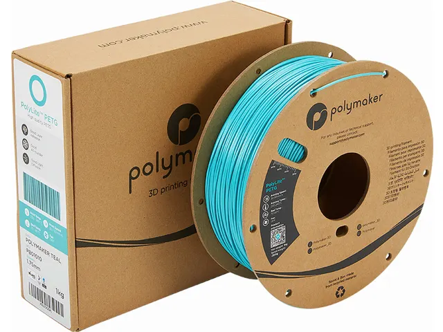 Polymaker PolyLite PETG filament 1,75 mm Turquoise 1kg