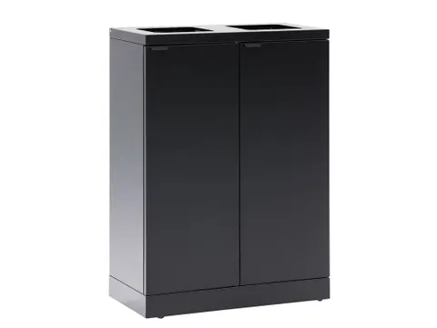 Bica 867 Afvalscheidingsunit 2x65 Liter Zwart