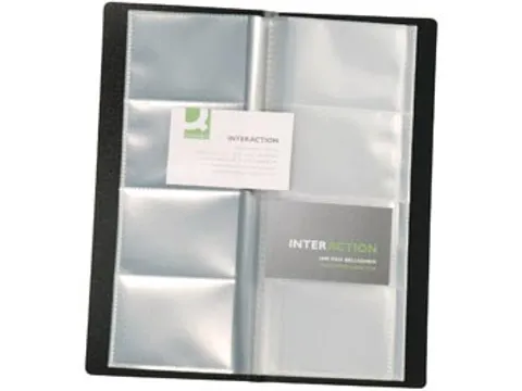 Visitekaartenmap Voor 160 Kaarten Zwart