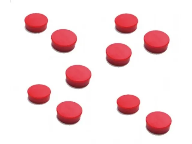 Memomagneten 10 Stuks Rood 10mm 10 stuks