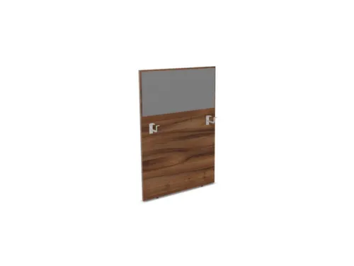 baliepaneel v. bureau aanbouw links NP-tiepolo nut BN8078-grijs 800mm
