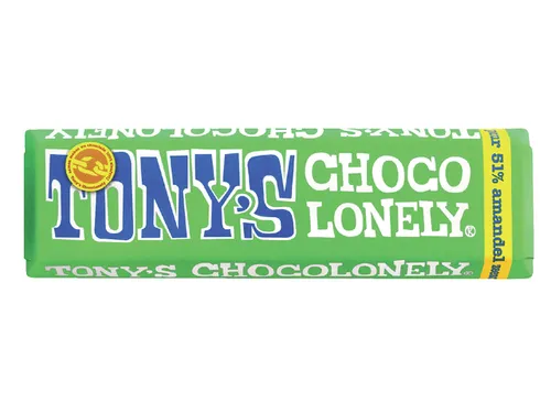 Chocolade Tony's Chocolonely reep 47gr amandel zeezout