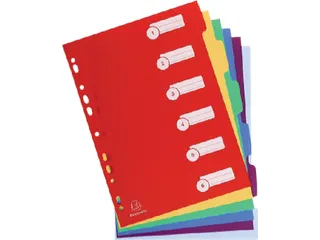 Tabbladen Exacompta A4 11-Gaats 6-Delig Assorti Pp - 2