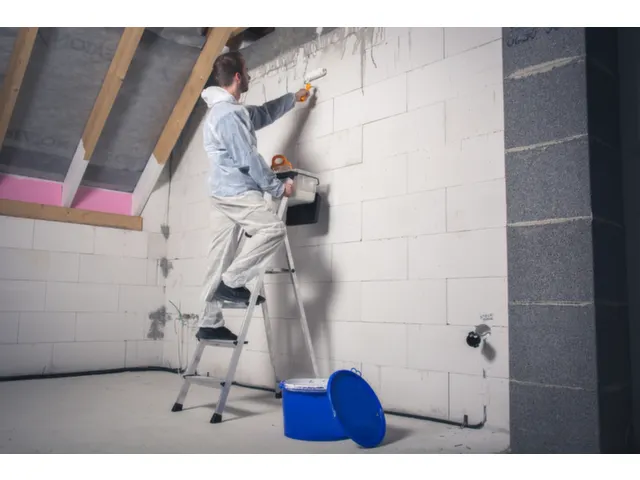 trapladder,eenzijdig,4treden,bordes m. antislip elementen,balk L 1,6m