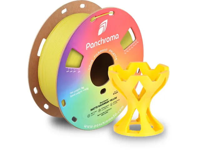 PLA Matte 1,75mm geel 1kg Panchroma 3D Filament
