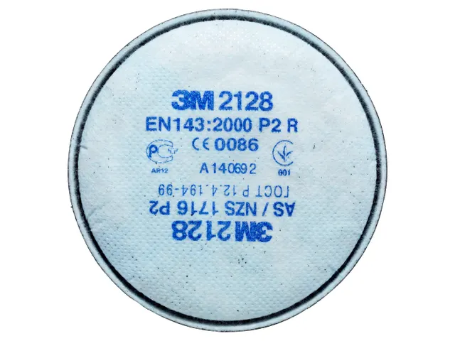3M 2128 stoffilter, merkspecifieke bajonetaansluiting, per 10 paar