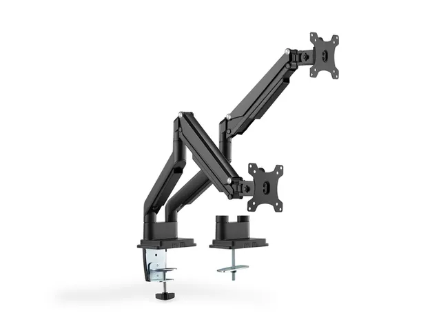 Monitorarm Digitus 2 Schermen met Gasveer en Klem