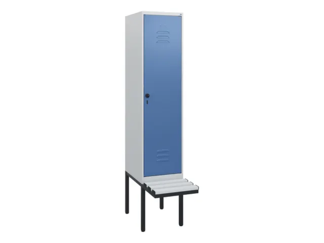 locker met bank,HxBxD 1950x400x815mm,1vak,vak B 400mm,draaigrendel