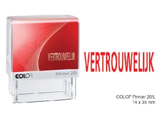 Tekststempel Colop Printer 20/L vertrouwelijk - 1