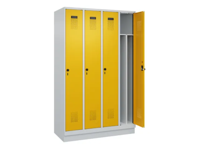 locker voor scheiding van kleding,HxBxD 1950x1200x500mm,4vak