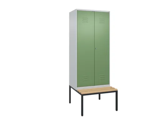 locker voor scheiding van kleding,HxBxD 2120x800x815mm,2vak