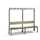 omkleedbank,HxLxD 1710x2000x407mm,HPL eiken-sereno,frame staal RAL7021