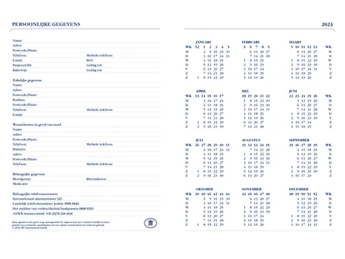 Agenda 2027 Ryam Weekplan limited edition 7dagen/2pagina's assorti